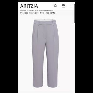 NWT ARITZIA Wilfred Effortless Crop pants size 8!